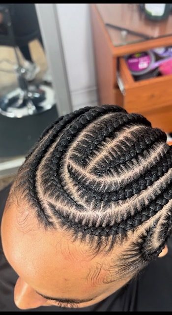 Boho knotless braids with curly ends by Braids Master LA, Los Angeles